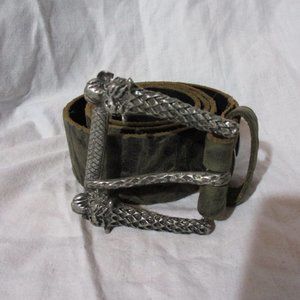 LENNY TURK NEW YORK Leather DRAGON Belt XL 110 Renaissance Faire